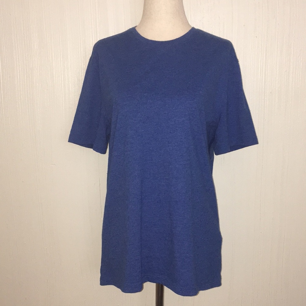 John Varvatos USA Classic Crewneck Short-Sleeve Top Blue M 40” S Shirt